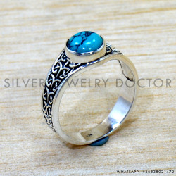 Turquoise 925 Sterling Silver Ring (SJWR-2804)