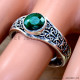 Emerald 925 Sterling Silver Ring (SJWR-2805) Emerald 925 Sterling Silver Ring (SJWR-2805)