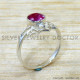Ruby 925 Sterling Silver Ring (SJWR-2812)