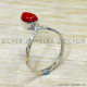 Coral 925 Sterling Silver Ring (SJWR-2814)