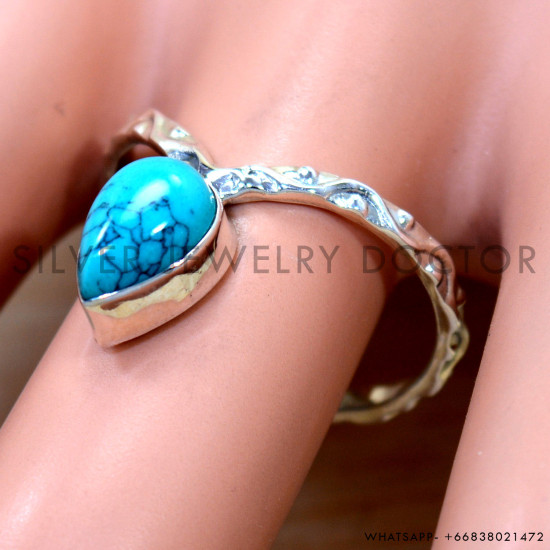 Turquoise 925 Sterling Silver Ring (SJWR-2817)