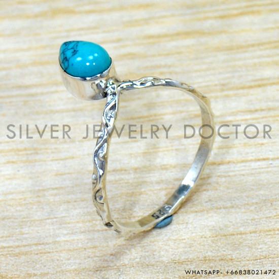 Turquoise 925 Sterling Silver Ring (SJWR-2817)