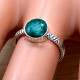 Emerald 925 Sterling Silver Ring (SJWR-2821)