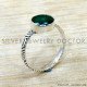 Emerald 925 Sterling Silver Ring (SJWR-2821)