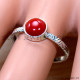 Coral 925 Sterling Silver Ring (SJWR-2822)