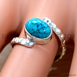 Turquoise 925 Sterling Silver Ring (SJWR-2824)