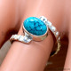 Turquoise 925 Sterling Silver Ring (SJWR-2824)