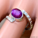 Ruby 925 Sterling Silver Ring (SJWR-2828)