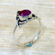 Ruby 925 Sterling Silver Ring (SJWR-2829)