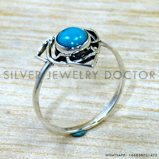 Turquoise 925 Sterling Silver Ring (SJWR-2830)