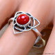 Coral 925 Sterling Silver Ring (SJWR-2831)