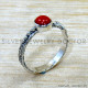 Coral 925 Sterling Silver Ring (SJWR-2837)