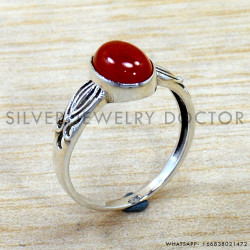 Carnelian 925 Sterling Silver Ring (SJWR-2841) Carnelian 925 Sterling Silver Ring (SJWR-2841)