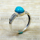 Turquoise 925 Sterling Silver Ring (SJWR-2843)