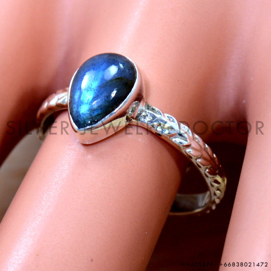 Labradorite 925 Sterling Silver Ring (SJWR-2849)