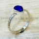 Sapphire 925 Sterling Silver Ring (SJWR-2853)