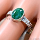 Emerald 925 Sterling Silver Ring (SJWR-2858)