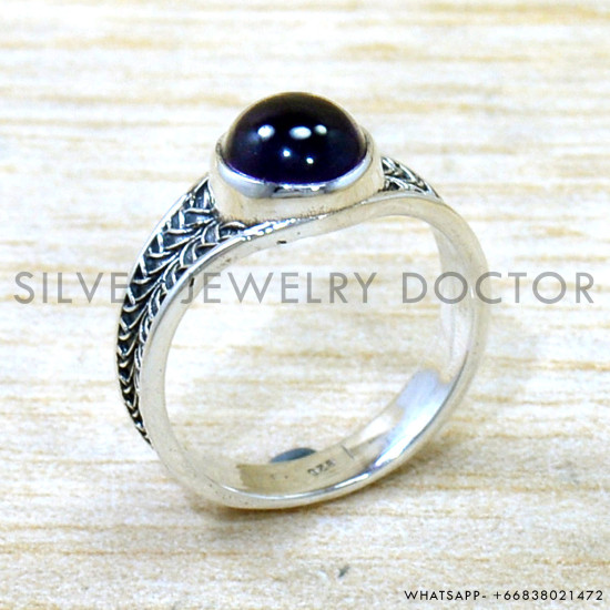 Amethyst 925 Sterling Silver Ring (SJWR-2862)