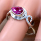 Ruby 925 Sterling Silver Ring (SJWR-2864)
