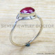 Ruby 925 Sterling Silver Ring (SJWR-2864)
