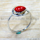 Coral 925 Sterling Silver Ring (SJWR-2873)