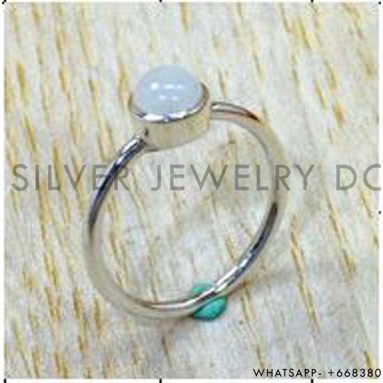 Rainbow Moonstone 925 Sterling Silver Ring (SJWR-2877)