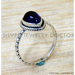 Amethyst 925 Sterling Silver Ring (SJWR-2879)