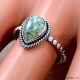 Prehnite 925 Sterling Silver Ring (SJWR-2880)