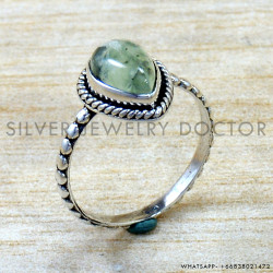 Prehnite 925 Sterling Silver Ring (SJWR-2880) Prehnite 925 Sterling Silver Ring (SJWR-2880)