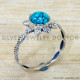 Turquoise 925 Sterling Silver Ring (SJWR-2885)