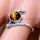 Tiger Eye 925 Sterling Silver Ring (SJWR-2891)