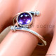 Amethyst 925 Sterling Silver Ring (SJWR-2892)