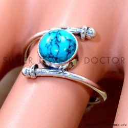 Turquoise 925 Sterling Silver Ring (SJWR-2893)