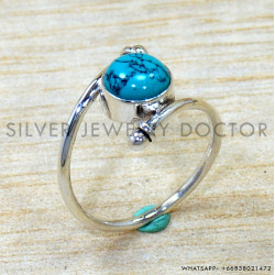 Turquoise 925 Sterling Silver Ring (SJWR-2893)