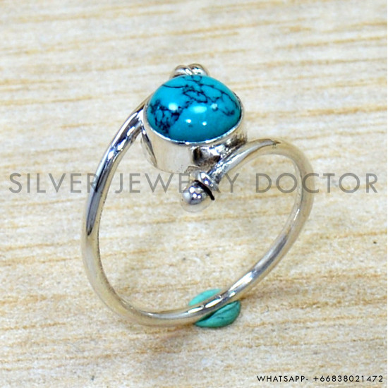 Turquoise 925 Sterling Silver Ring (SJWR-2893)