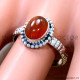 Carnelian 925 Sterling Silver Ring (SJWR-2898)