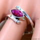 Ruby 925 Sterling Silver Ring (SJWR-2899)