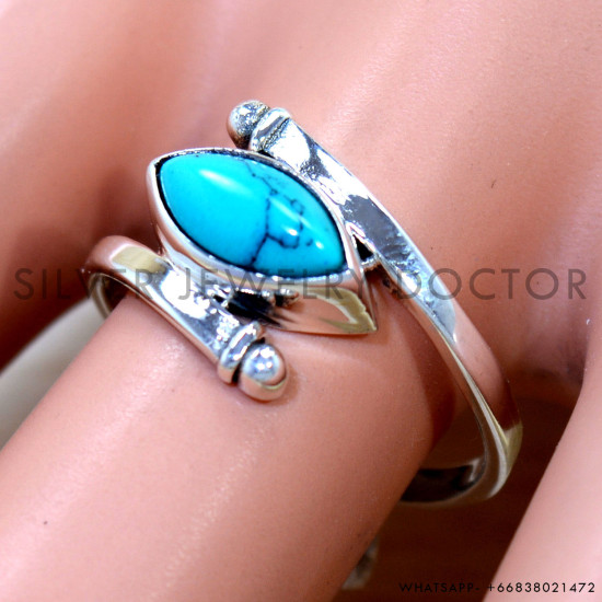 Turquoise 925 Sterling Silver Ring (SJWR-2901)