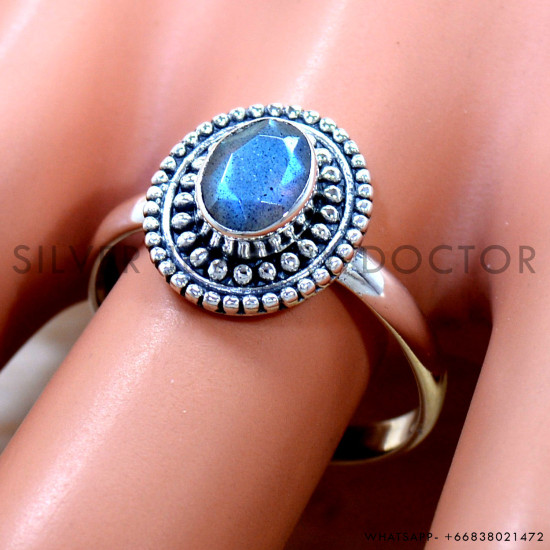 Labradorite 925 Sterling Silver Ring (SJWR-2909)