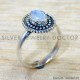 Rainbow Moonstone 925 Sterling Silver Ring (SJWR-2910)