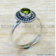 Peridot 925 Sterling Silver Ring (SJWR-2913)