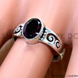 Garnet 925 Sterling Silver Ring (SJWR-2914)