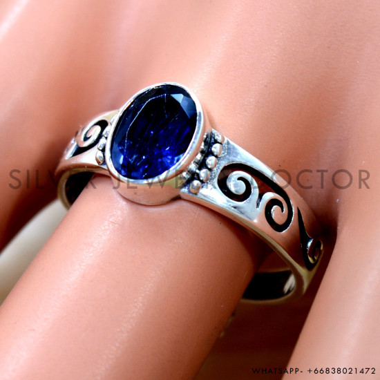 Iolite 925 Sterling Silver Ring (SJWR-2915)