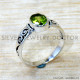 Peridot 925 Sterling Silver Ring (SJWR-2918)