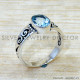 Blue Topaz 925 Sterling Silver Ring (SJWR-2920)