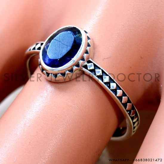 Iolite 925 Sterling Silver Ring (SJWR-2929)