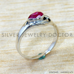 Ruby 925 Sterling Silver Ring (SJWR-2936)