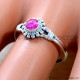 Ruby 925 Sterling Silver Ring (SJWR-2940)