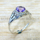 Amethyst 925 Sterling Silver Ring (SJWR-2943)