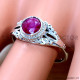 Ruby 925 Sterling Silver Ring (SJWR-2944)